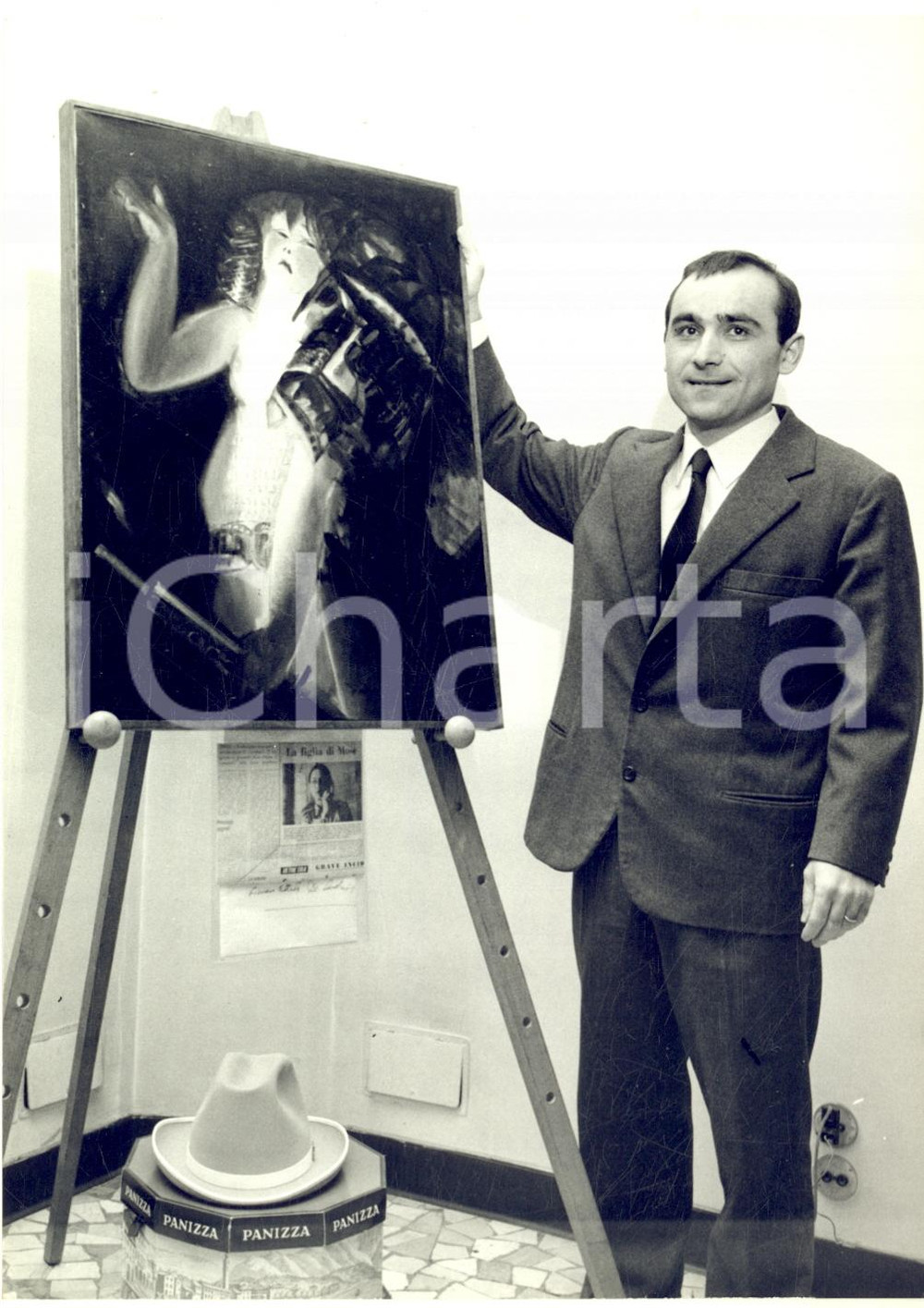 1967 MILANO Giovanni Battista DE ANDREIS vince Premio PANIZZA di pittura *Foto