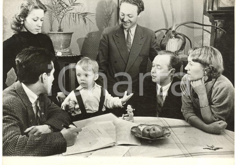 1959 MOSCA URSS Censimento della popolazione - Censore in una famiglia *Foto