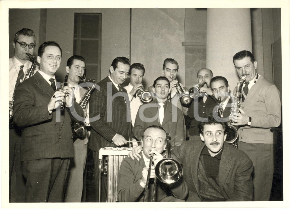 1959 TORINO Teatro GOBETTI Domenico MODUGNO alle prove per Festival di Sanremo
