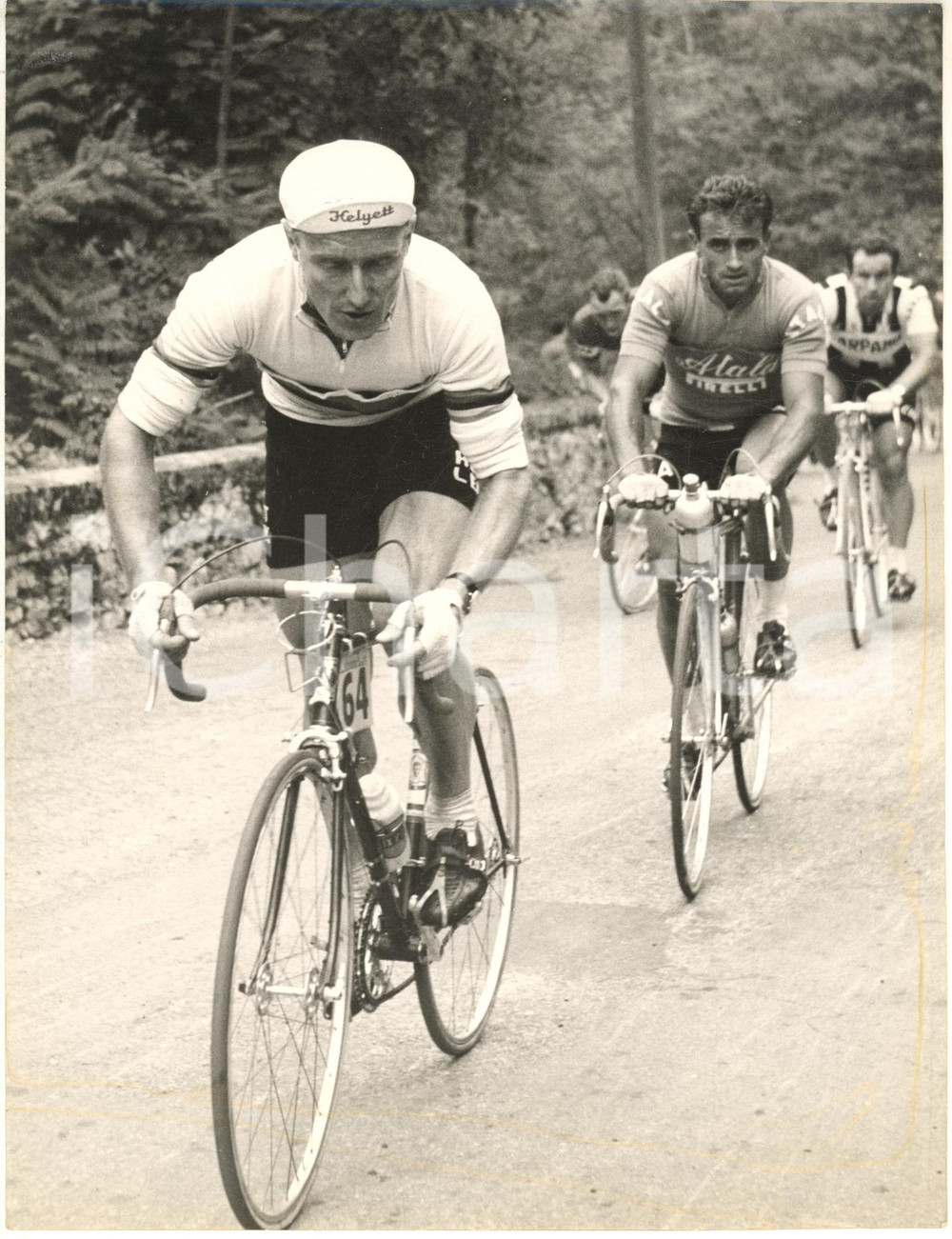 1959 CICLISMO GIRO DI LOMBARDIA André DARRIGADE sul GHISALLO *Foto 18x24 cm