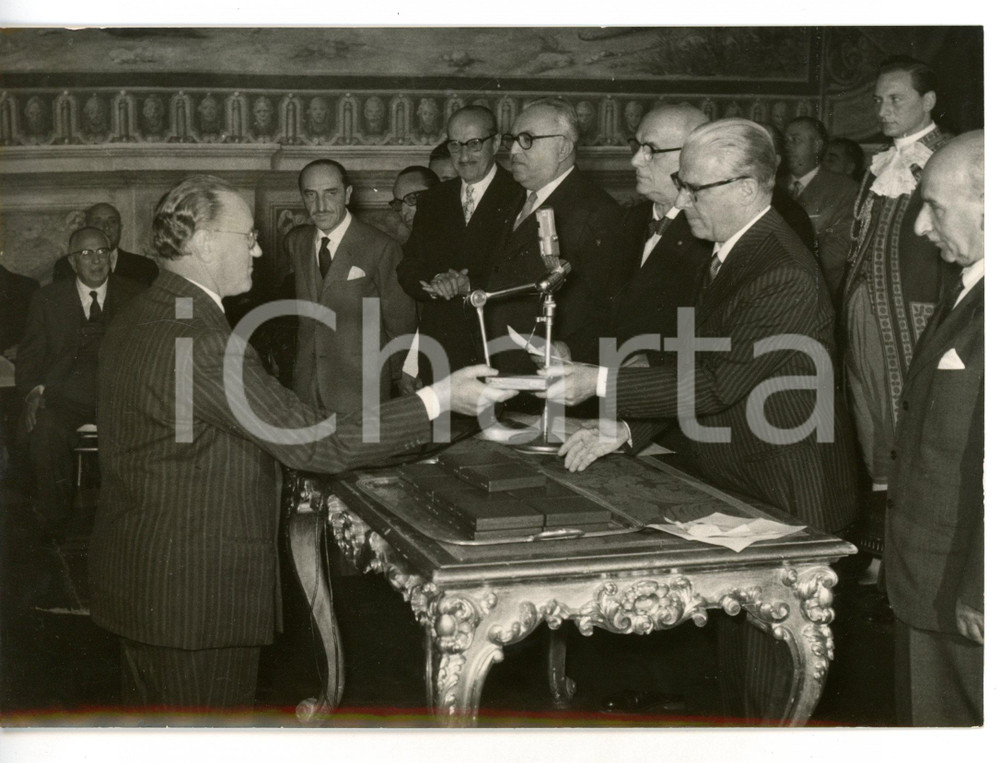 1957 ROMA Ordine Cavalieri del Lavoro / Mario BALESTRIERI - Giovanni GRONCHI