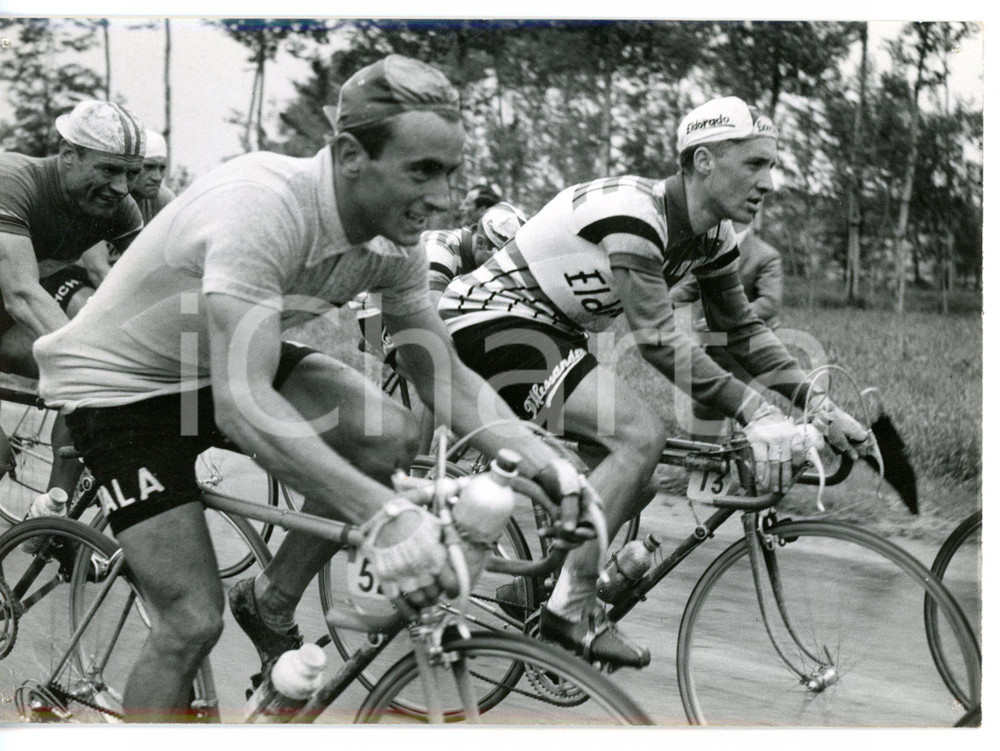 1956 CICLISMO GIRO D'ITALIA - GENOVA-SALICE TERME Alessandro FANTINI in azione