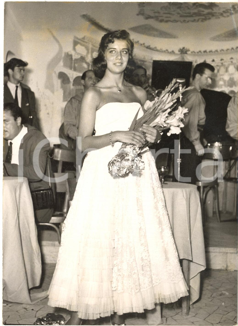 1955 ROMA Hotel EXCELSIOR - Ricevimento per le attrici della compagnia OKLAHOMA 