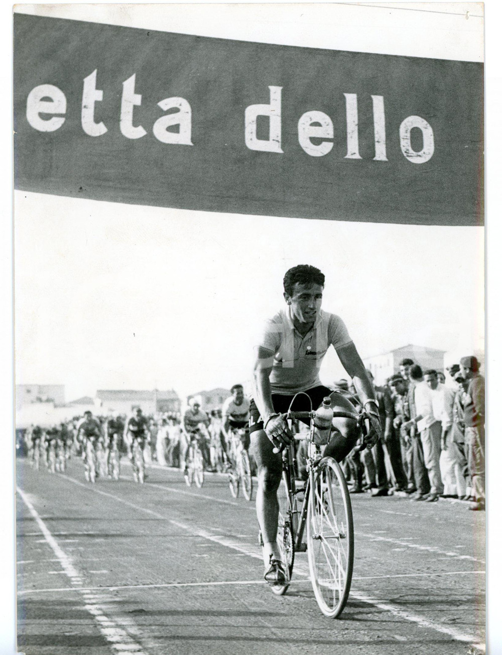 1956 CICLISMO GIRO D'ITALIA - GROSSETO Alessandro FANTINI in maglia rosa *Foto