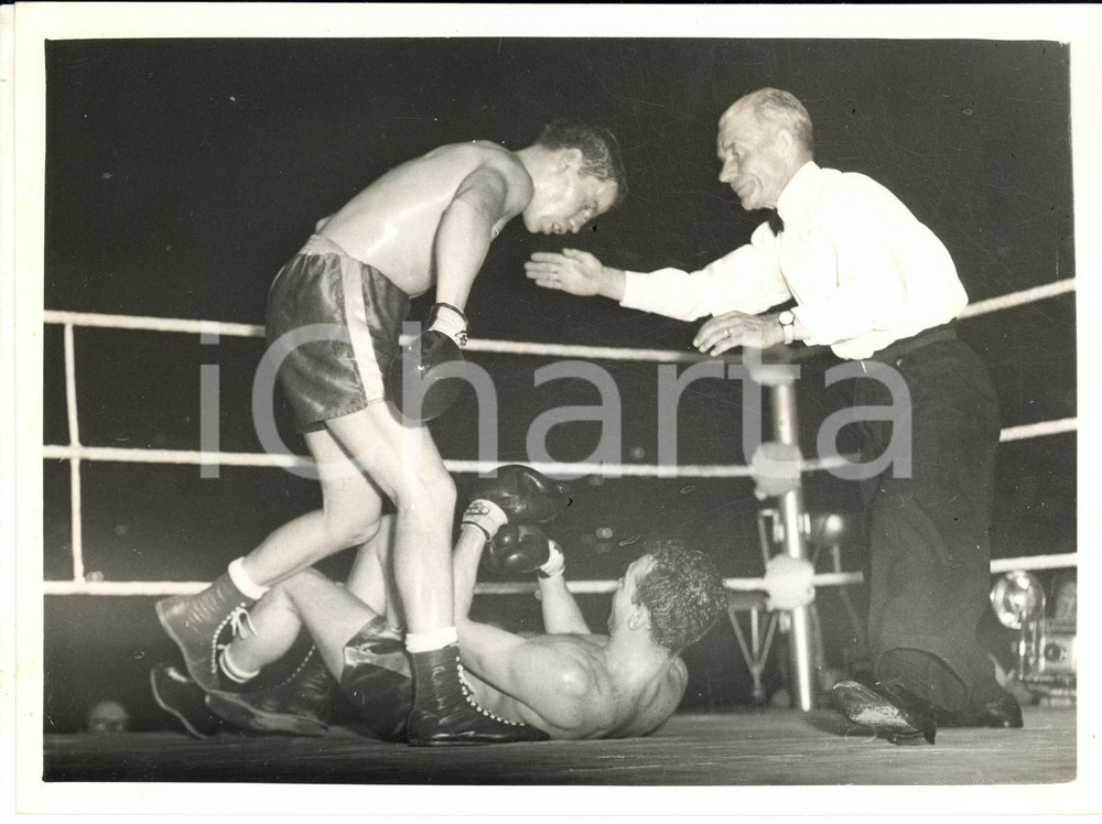 1961 LONDON WEMBLEY BOXE Terry DOWNES vs Paul PENDER - Photo 20x15 cm