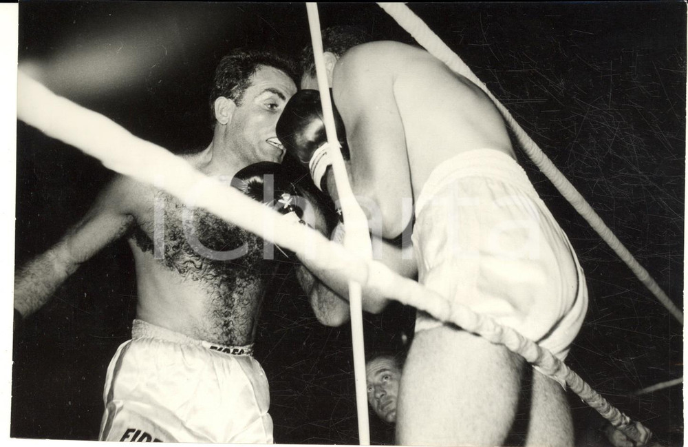 1959 SANREMO Europei BOXE Sisto TISSELLI vs Claude NEGREL - Foto 18x12 cm