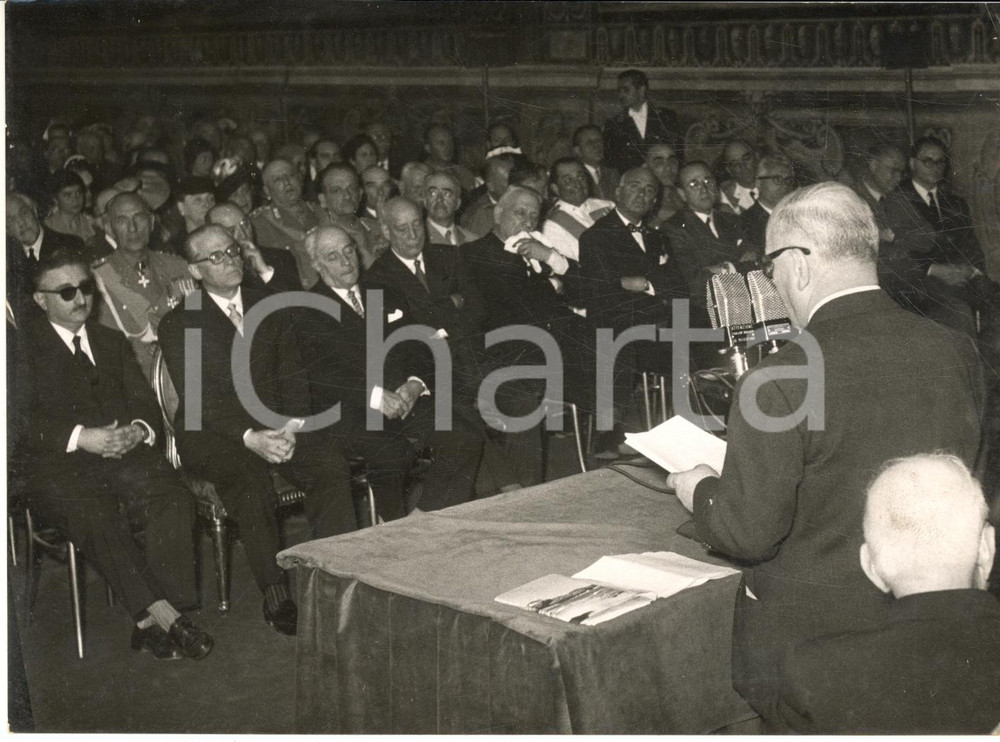 1955 ROMA Giornata della DANTE - Discorso del prof. Raffaele CIASCA *Foto 18x13