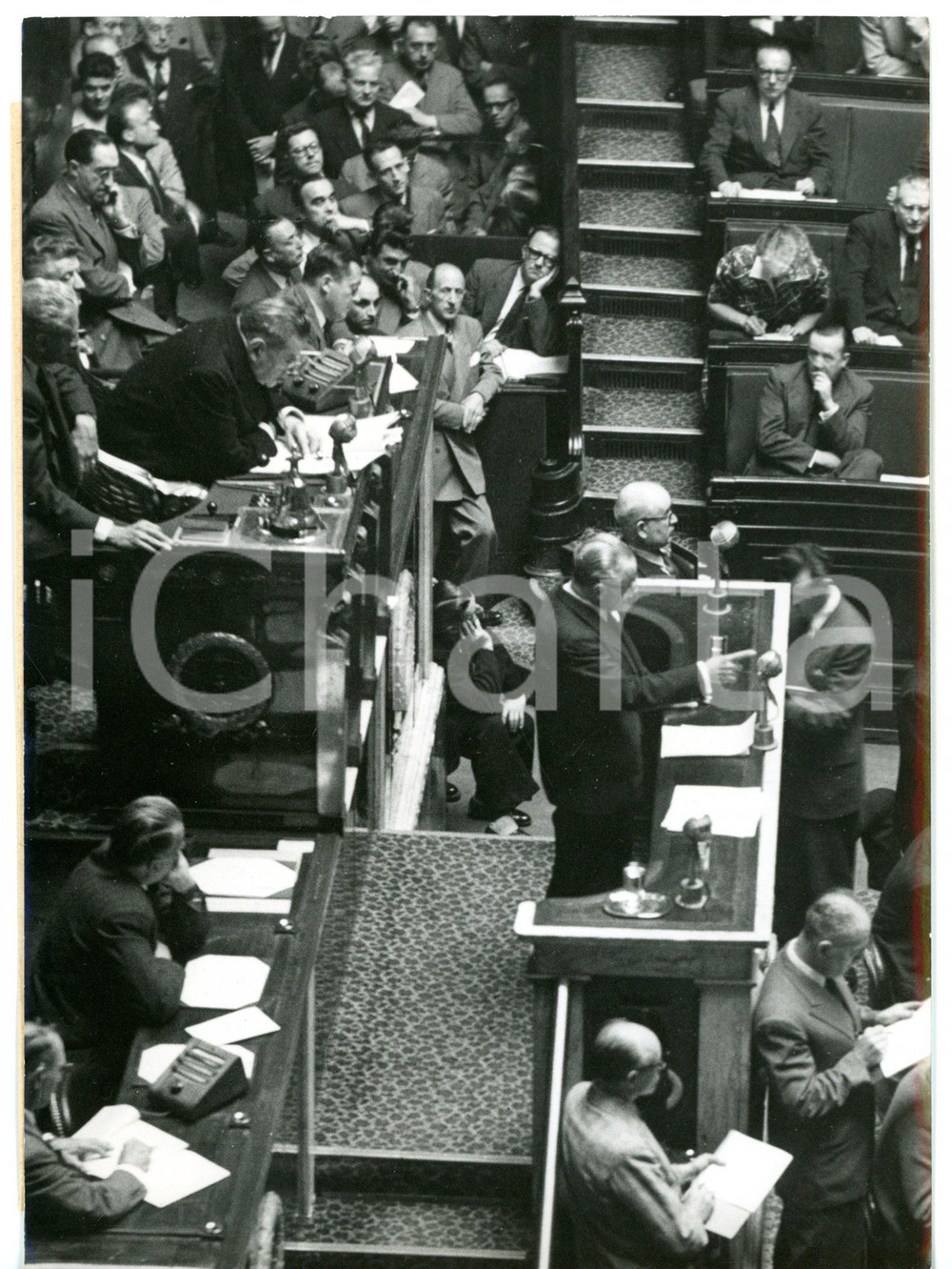 1953 PARIS Assemblée Nationale - Paul REYNAUD chiede l'investitura *Foto 13x18