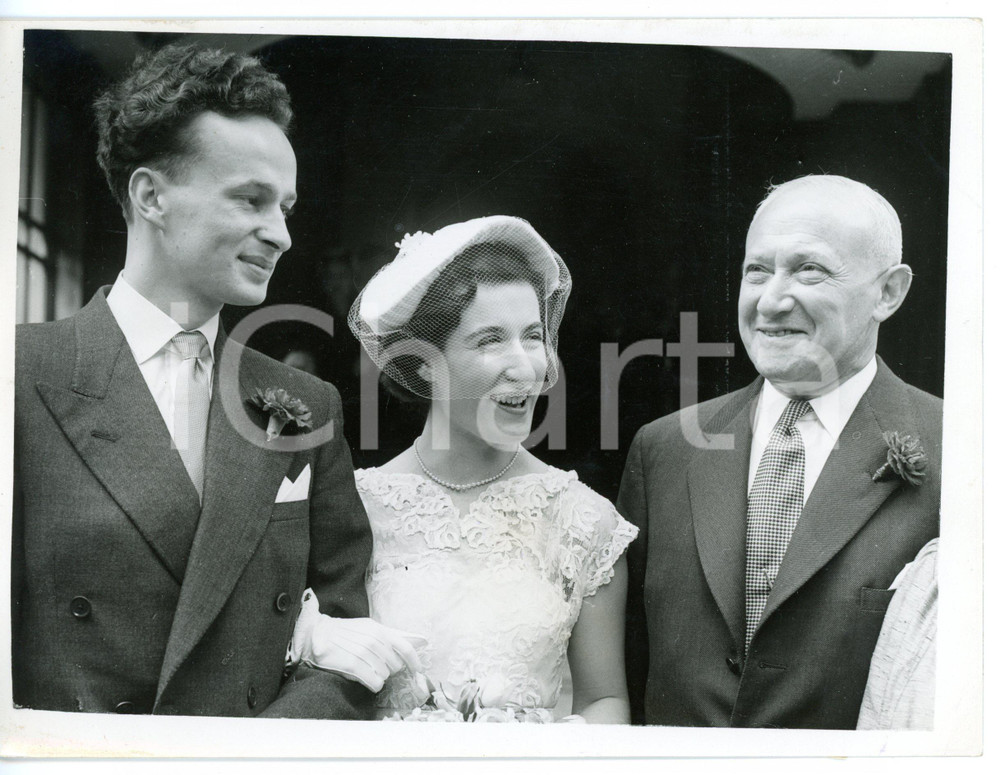 1953 LONDON Caxton Hall - Nozze Gillian STERNE e Bryan LEWIS - Emanuel SHINWELL