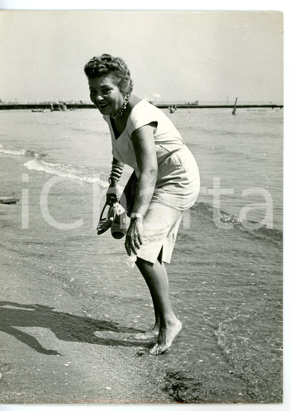 1959 MOSTRA DEL CINEMA DI VENEZIA Attrice Jirina SEYBALOVA al Lido *Foto 13x18 