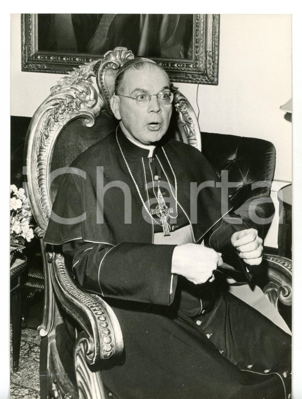 1968 NEW YORK Arcivescovo Terence James COOKE - Ritratto *Foto 13x18 cm