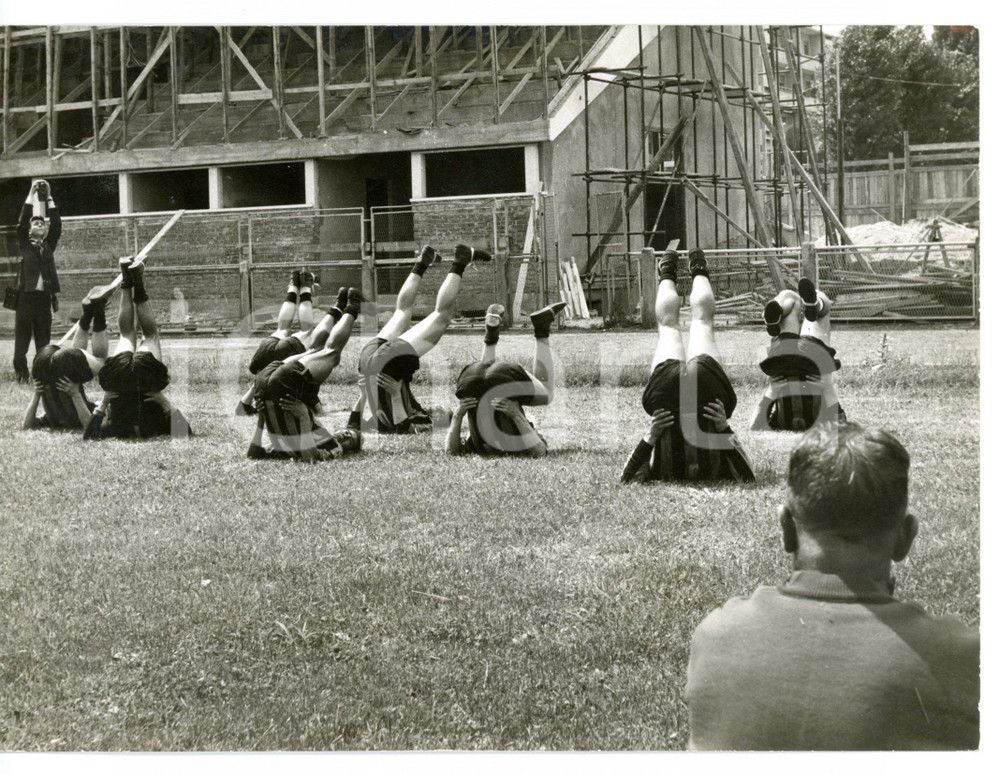 1957 CALCIO MILANO Campo "Forza e Coraggio" - Allenamento INTER *Foto 18x13 cm