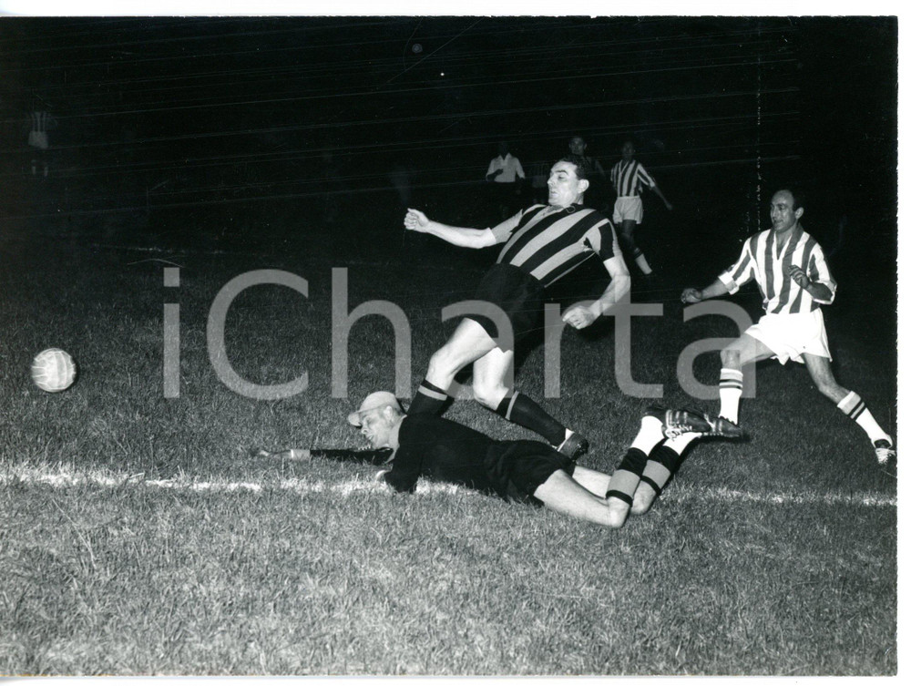 1963 CALCIO - INTER-JUVENTUS 1-5 Ex calciatori Filippo CAVALLI e Osvaldo FATTORI