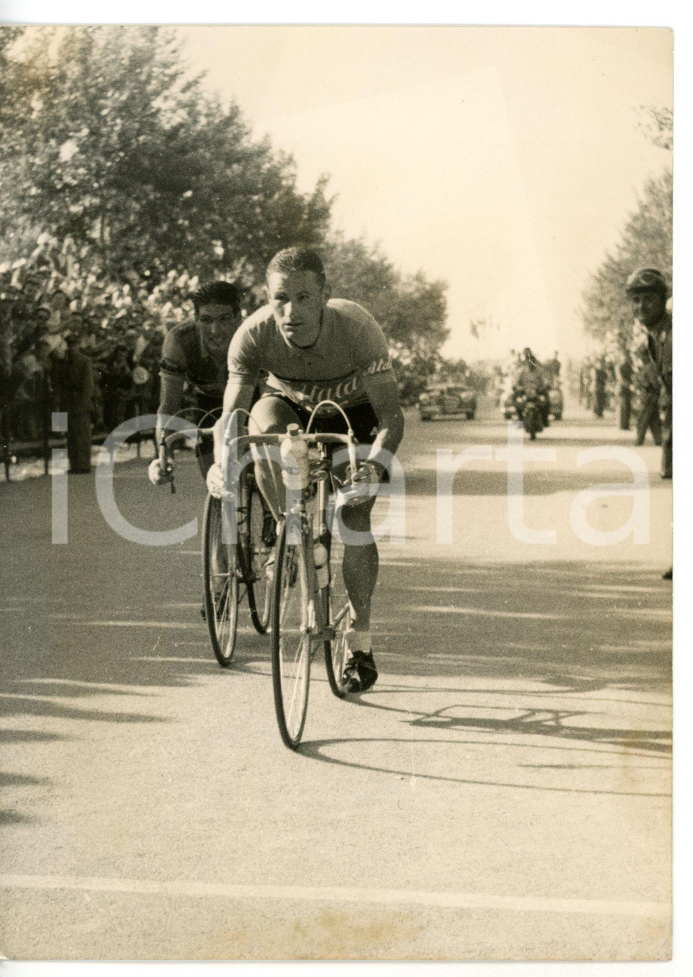 1954 CICLISMO GIRO D'ITALIA GRADO Adolfo GROSSO supera in volata Guido DE SANTI