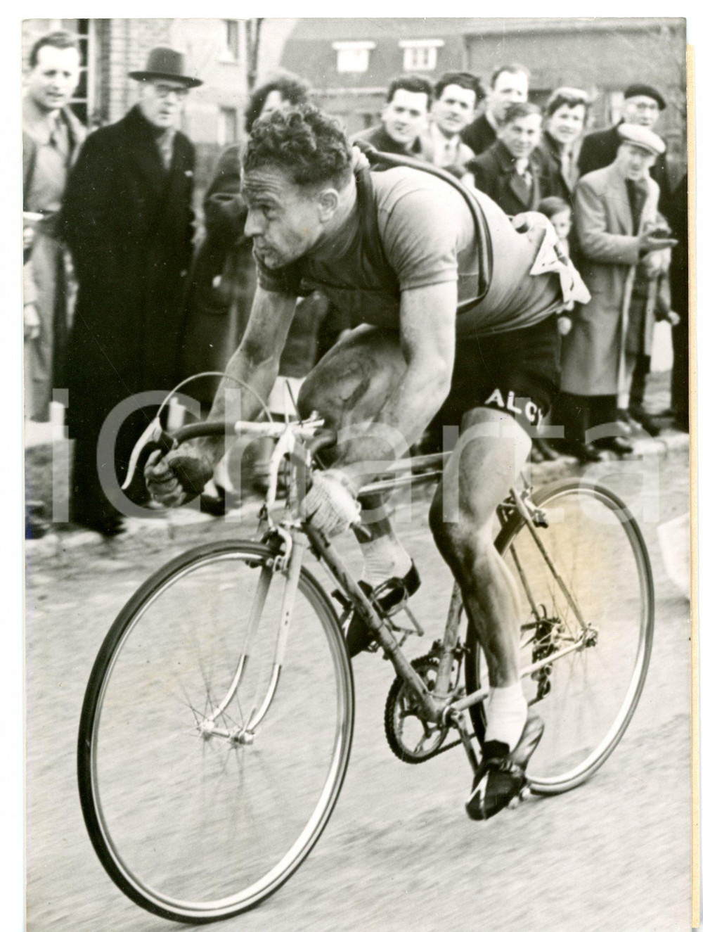 1953 CICLISMO - PARIS-ROUBAIX Jan DERYCK in volata *Foto 13x18 cm
