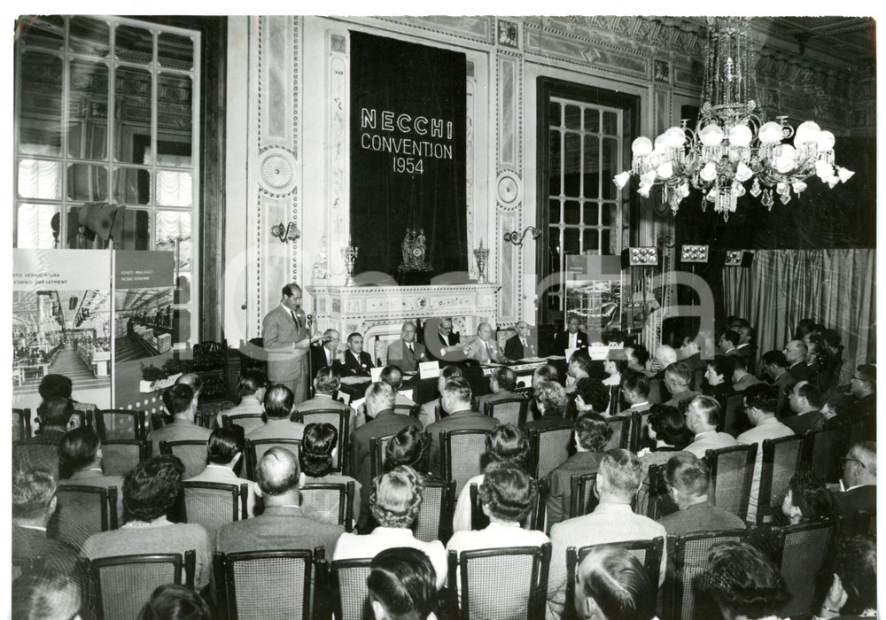 1954 BELLAGIO Villa Serbelloni - Congresso NECCHI - Discorso di Alessandro PAGNI