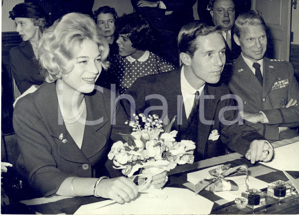 1959 MARNES-LA-COQUETTE Nozze Kristin NORSTAD - Nicholas WESSON CRAW *Foto