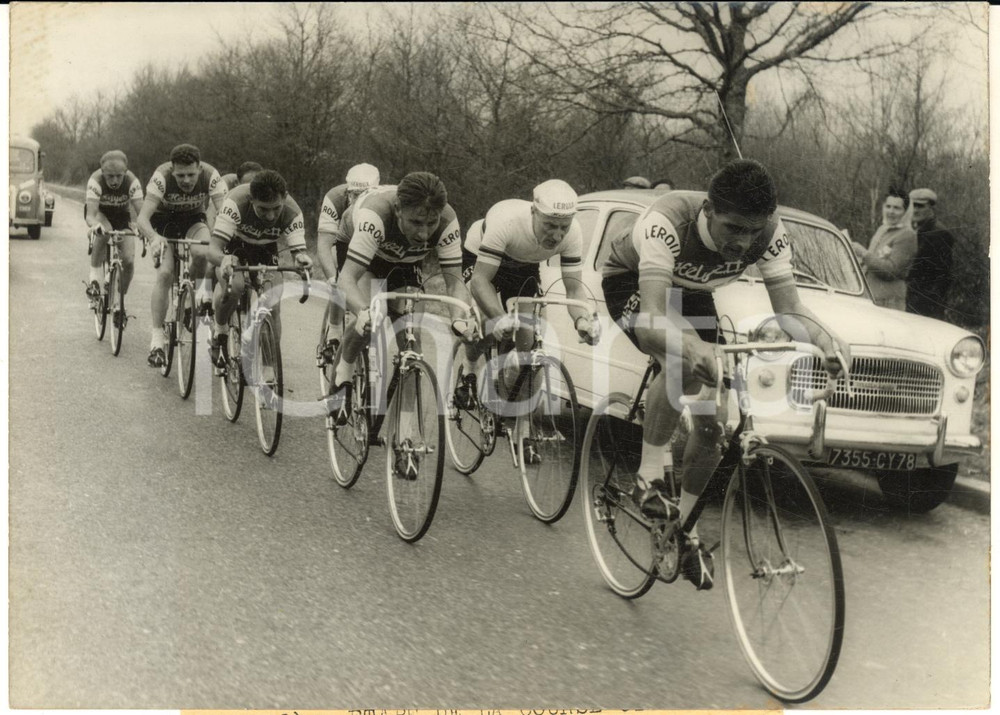 1960 CYCLISME PARIS-NICE Jean FORESTIER Jacques ANQUETIL André DARRIGADE Photo