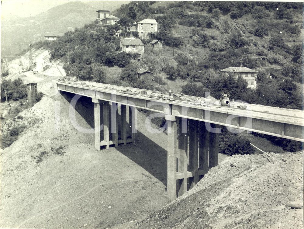1962 Autostrada A7 Raddoppio GENOVA-SERRAVALLE - Cantiere ponte a RIVAROLO