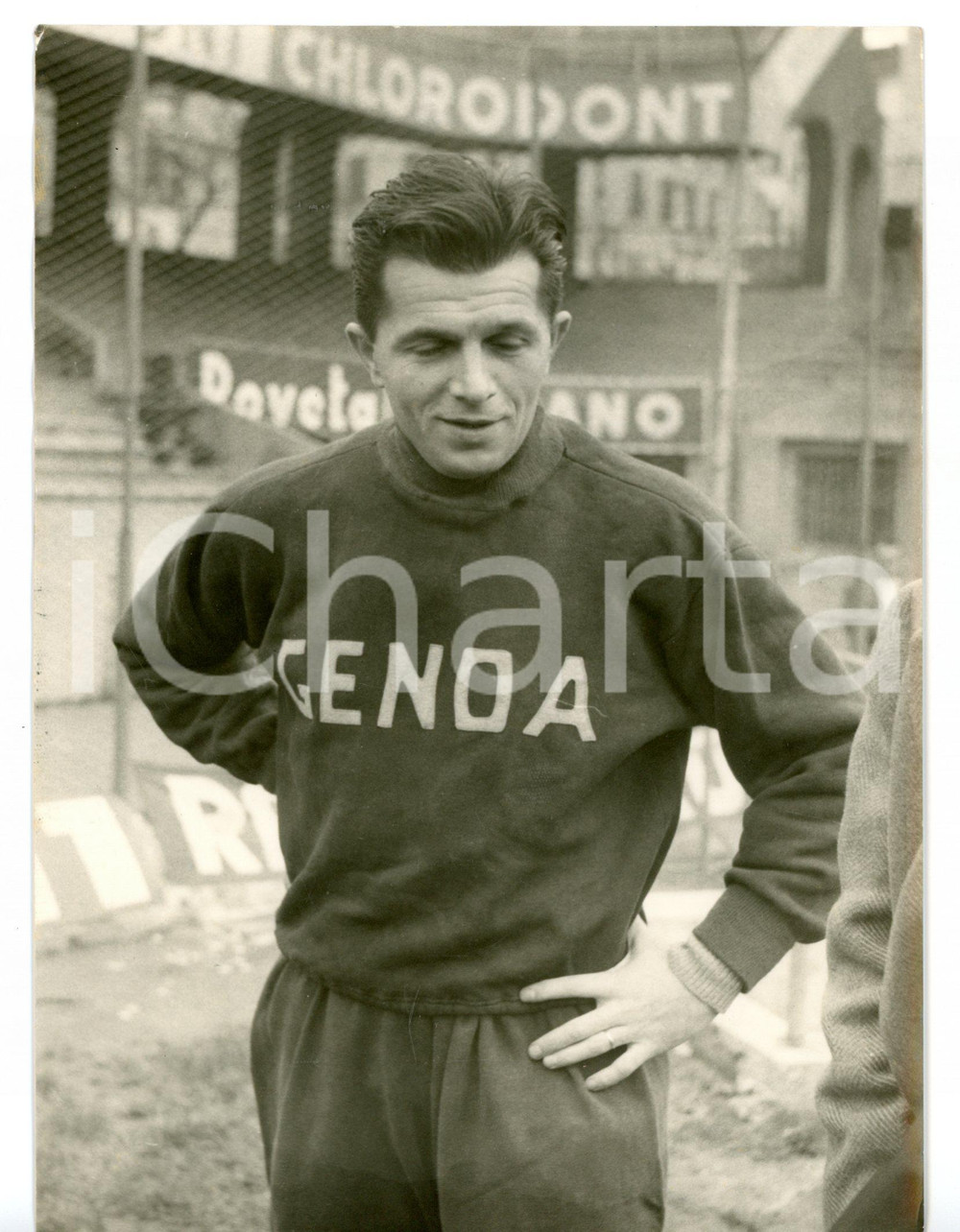 1959 CALCIO SERIE A - GENOA István NYERS durante in allenamento *Foto 13x18 cm