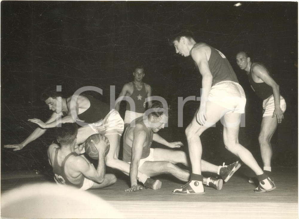 1954 MILANO BASKET III Trofeo MAIRANO - URSS-CECOSLOVACCHIA - Foto 18x13 cm
