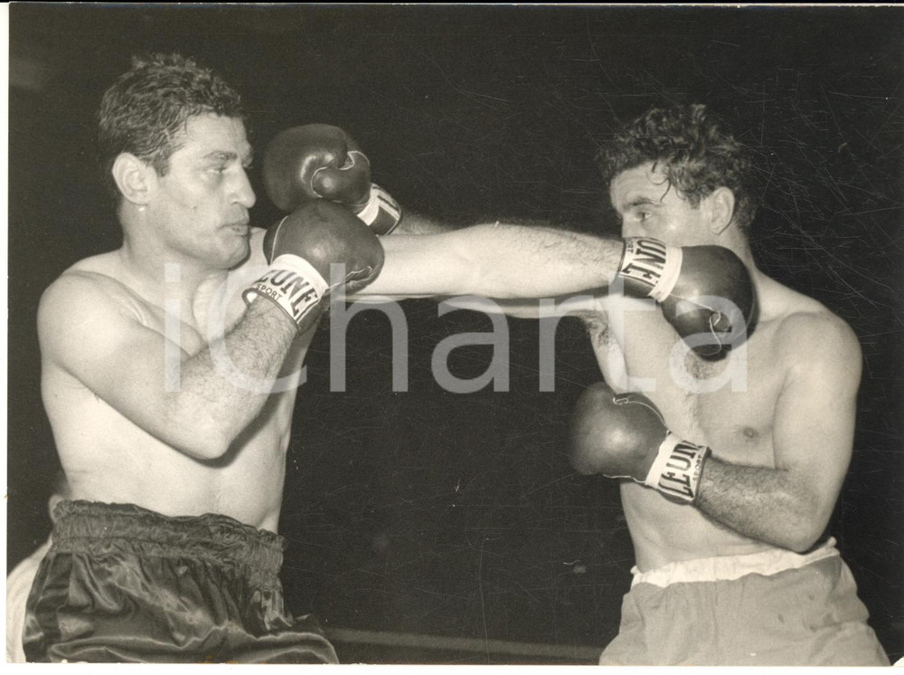 1960 BOXE MILANO Palazzo dello Sport - Giancarlo GARBELLI vs Laszlo PAPP *Foto