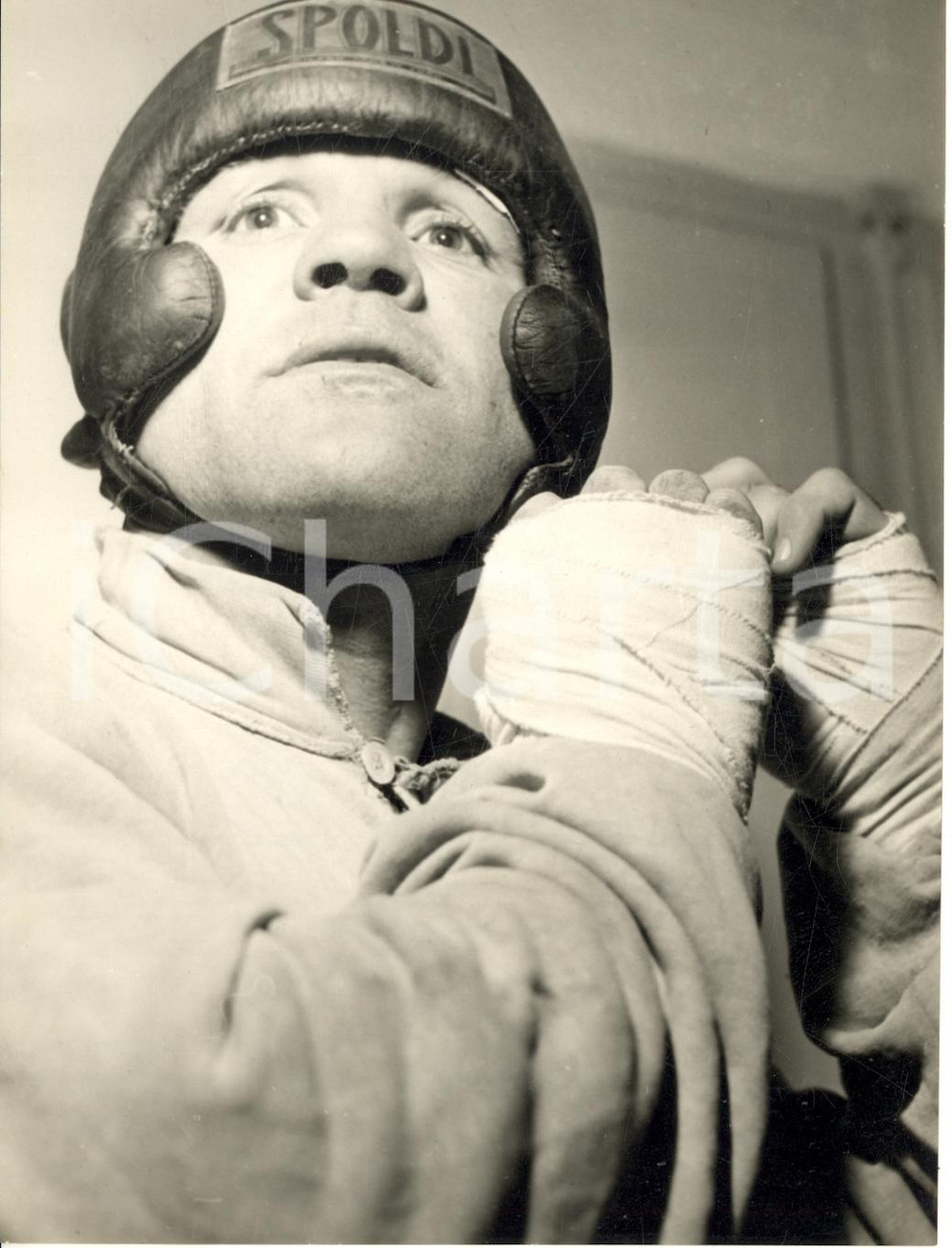 1958 FERRARA BOXE Pugile Uber BACILIERI in allenamento - Foto 13x18 cm