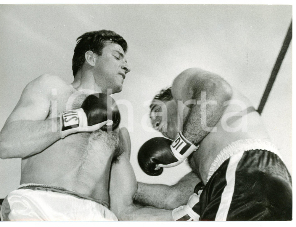 1958 MILANO BOXE Joey MAXIM vs Giacomo BOZZANO - Una fase del match *Foto 18x13