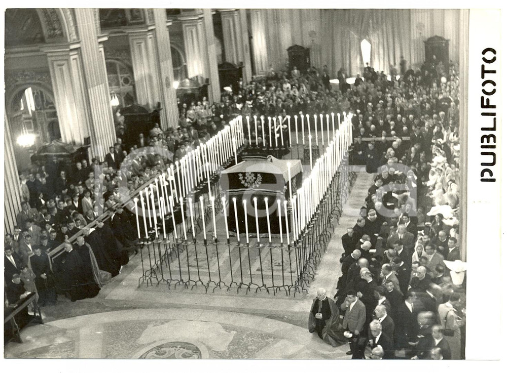 1954 ROMA Santa Maria Vallicella Funerali Cardinale Francesco BORGONCINI DUCA