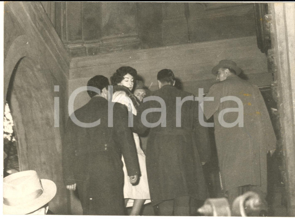 1959 Tribunale di BRESCIA Maria CALLAS arriva all'udienza di separazione *Foto