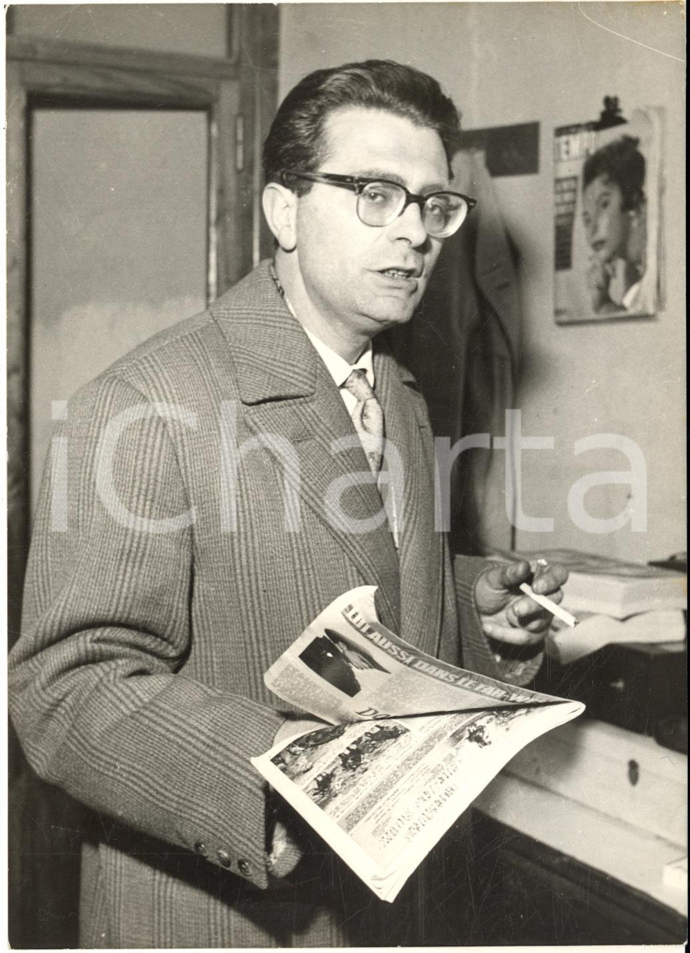 1959 ROMA Ritratto di Pietro GRANELLI inventore del "Fonovisore" - Foto 13x18 cm