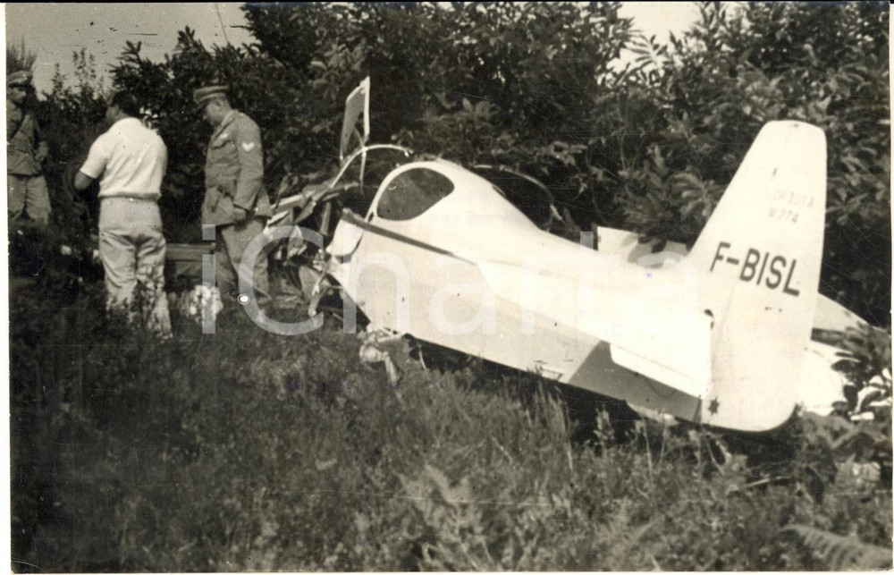 1959 Località LA RATTA (LIGURIA) Aereo biposto C.P. 301 precipitato *Foto