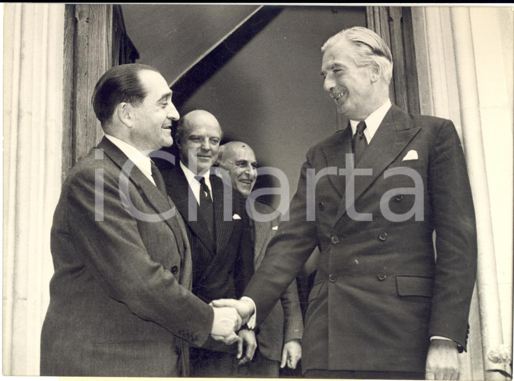 1954 VERSOIX Villa JOLI PORT - Pierre MENDÈS FRANCE incontra Anthony EDEN Foto