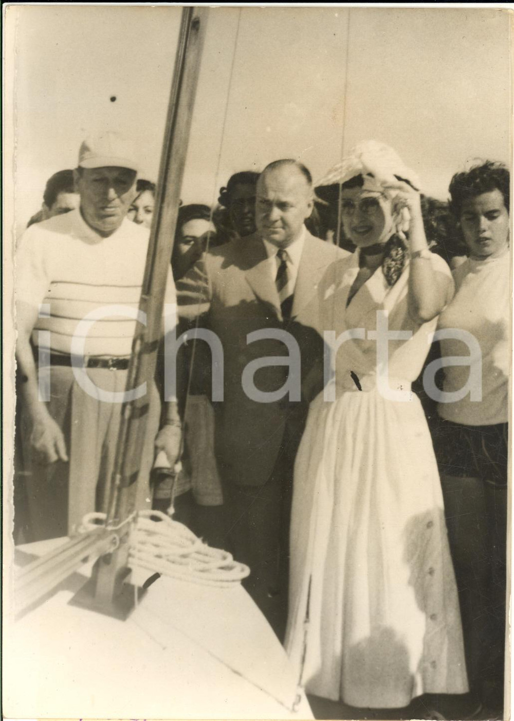 1955 ca BUENOS AIRES Silvana PAMPANINI ospite del presidente Juan Domingo PERON
