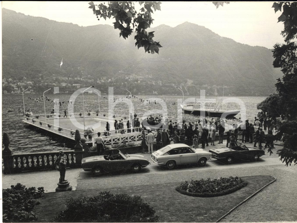 1965 CERNOBBIO Villa d'Este - Piscina galleggiante sul Lago di Como *Foto