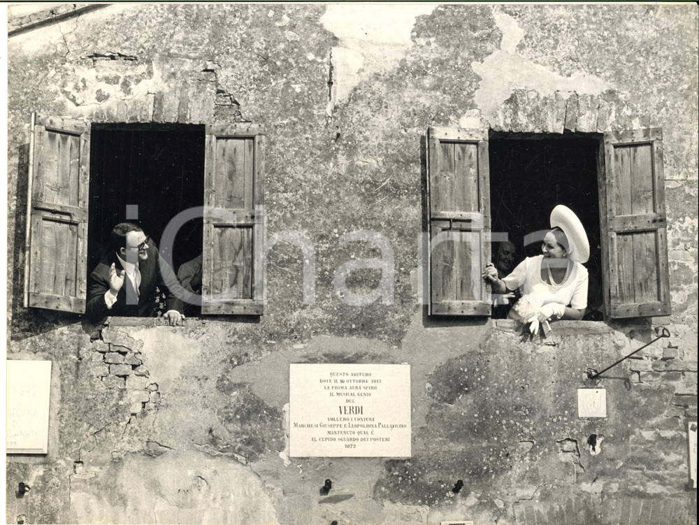 1966 RONCOLE DI BUSSETO Nozze baritono Giuseppe ZECCHILLO a casa VERDI *Foto