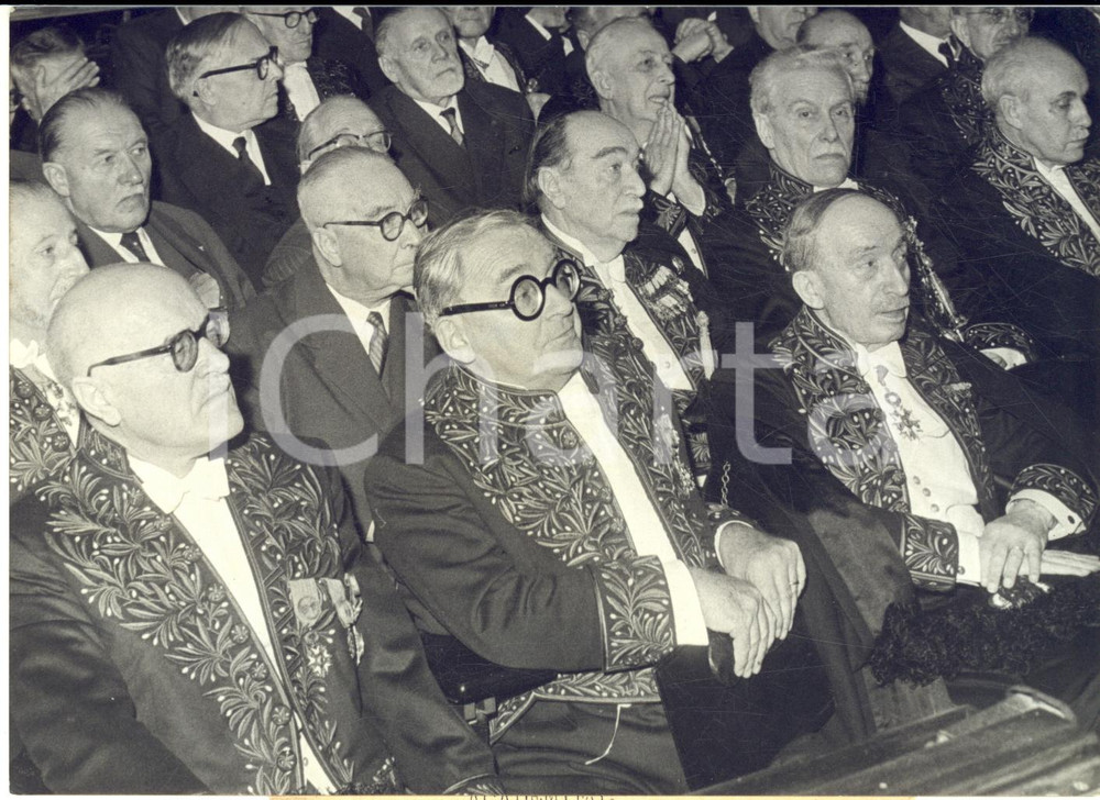 1960 PARIS Marcel ACHARD pendant la séance publique des Cinq Académies *Photo