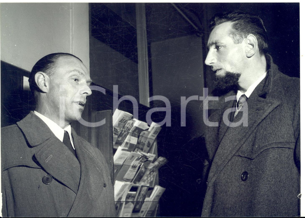 1954 MILANO Riunione sciatori azzurri - Allenatore NORBLUND Giacomo MOSELE Foto