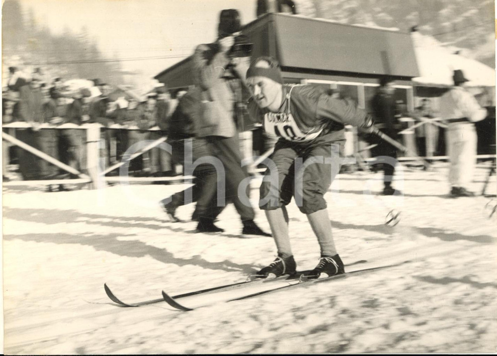 1955 CORTINA Internazionali SCI DI FONDO 15 KM - Passaggio VEikko HAKULINEN Foto
