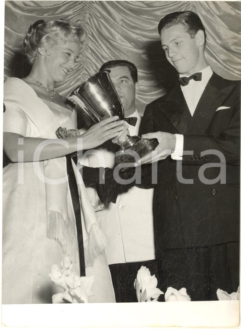 1956 VENEZIA Mostra del Cinema - Maria SCHELL vincitrice COPPA VOLPI *Foto 13x18
