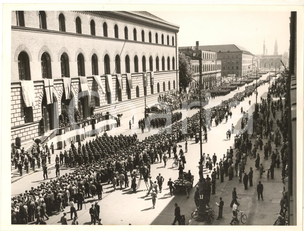 1953 MUNICH - US Army Day - A view of the parade (1) *Photo 20x15 cm