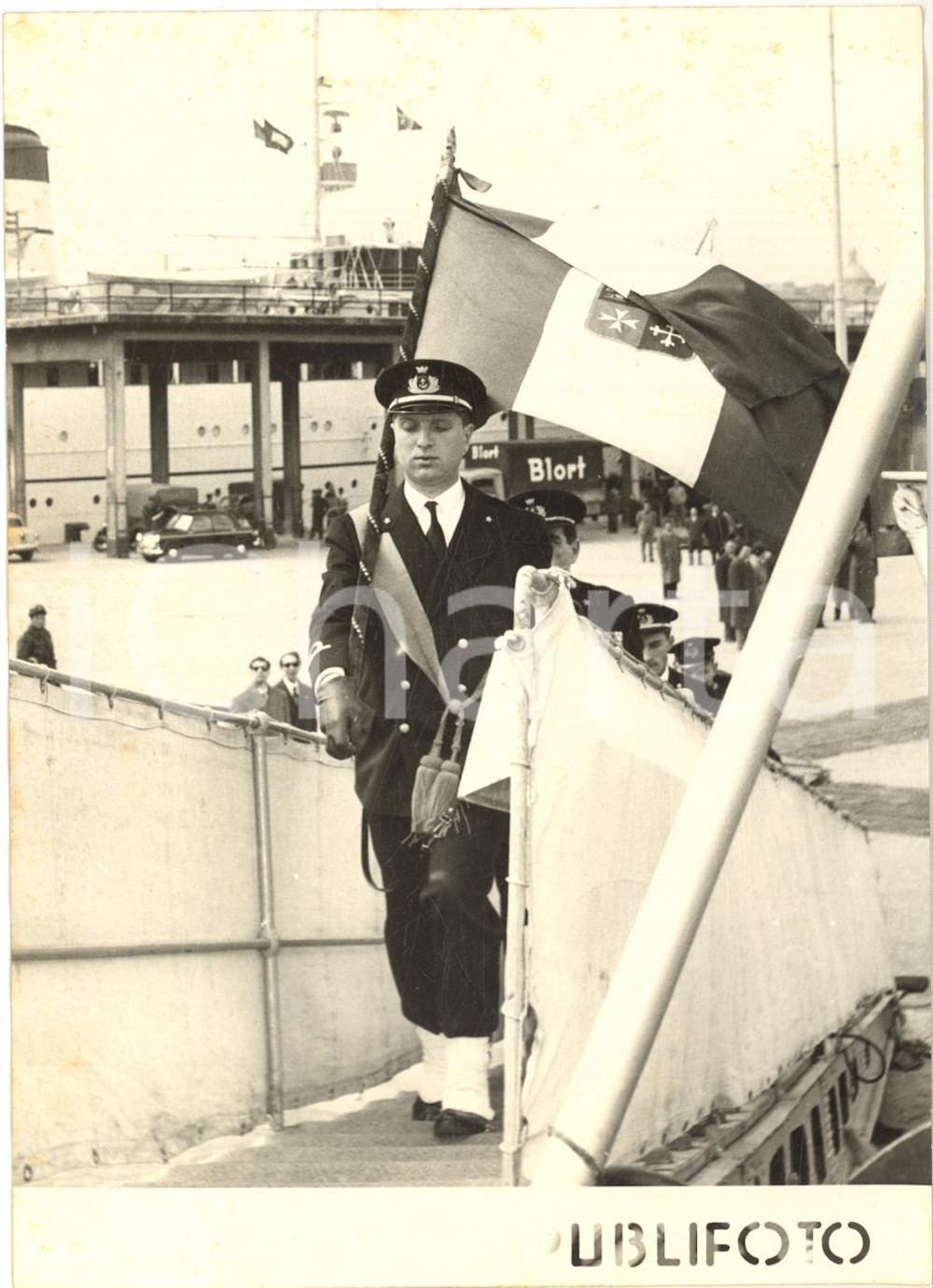 1958 NAPOLI Incrociatore "Duca degli Abruzzi" - Trasferimento bandiera di guerra