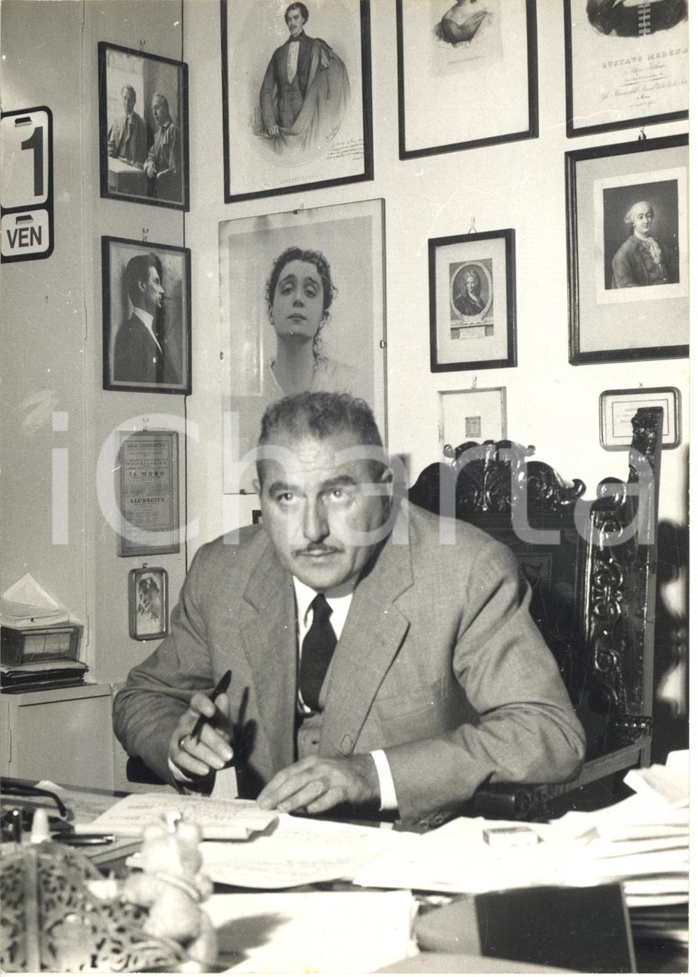 1972 MILANO Paolo GRASSI nuovo Sovrintendente al Teatro alla Scala - Foto 13x18
