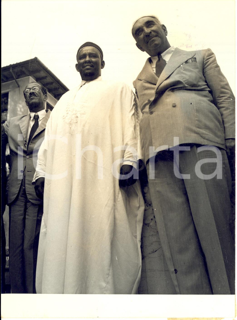 1954 VILLANOVA /PORTOGRUARO Conte Gaetano MARZOTTO ospita Said Abdullah SENUSSI