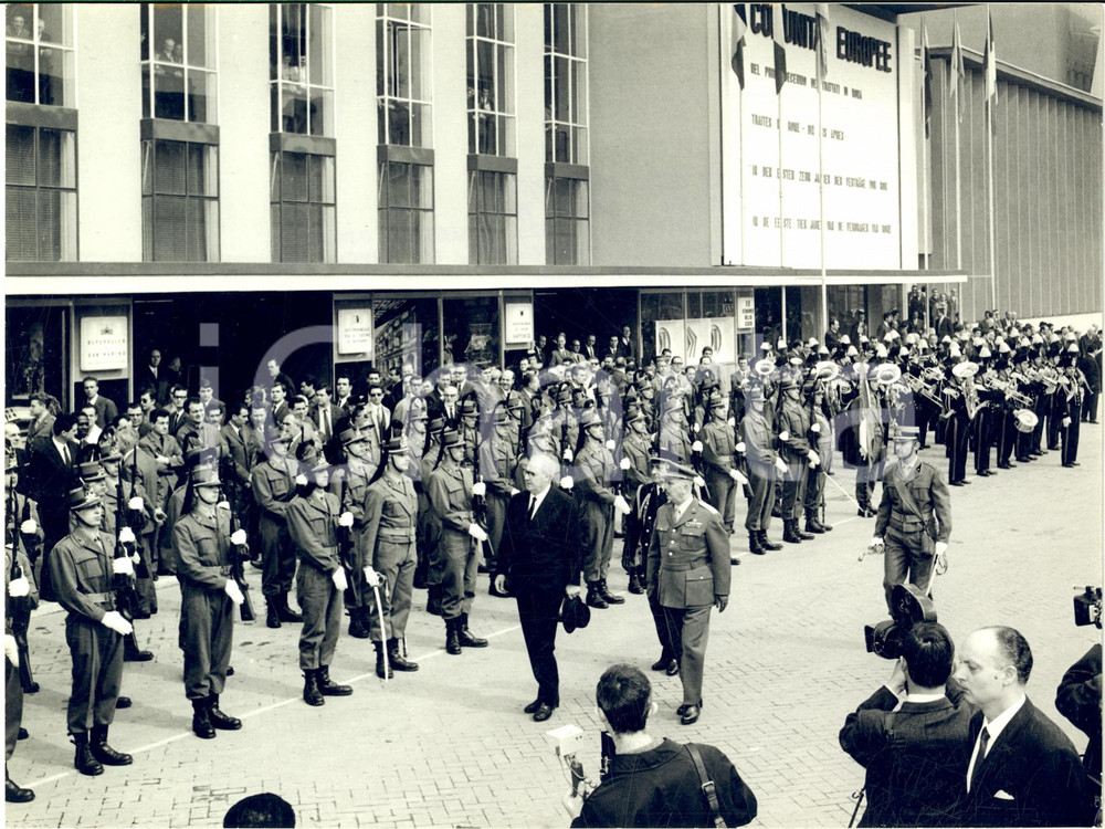 1967 MILANO Presidente Giuseppe SARAGAT inaugura Fiera Campionaria - Foto 24x18
