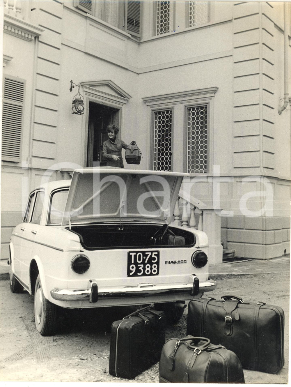 1966 AUTOMOBILISMO TORINO La nuova auto FIAT 1100 R - Foto 18x24 cm