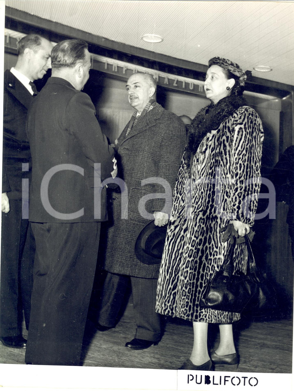 1955 GENOVA M/N "Giulio Cesare" Partenza Leone SIRCANA ambasciatore a La Paz