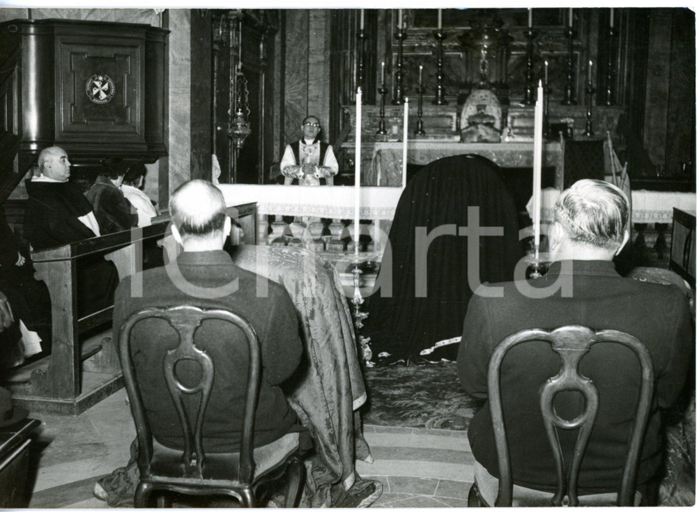 1954 ROMA Via Condotti - Messa per vittime dell'incidente aereo del DC-6 Pi-C294