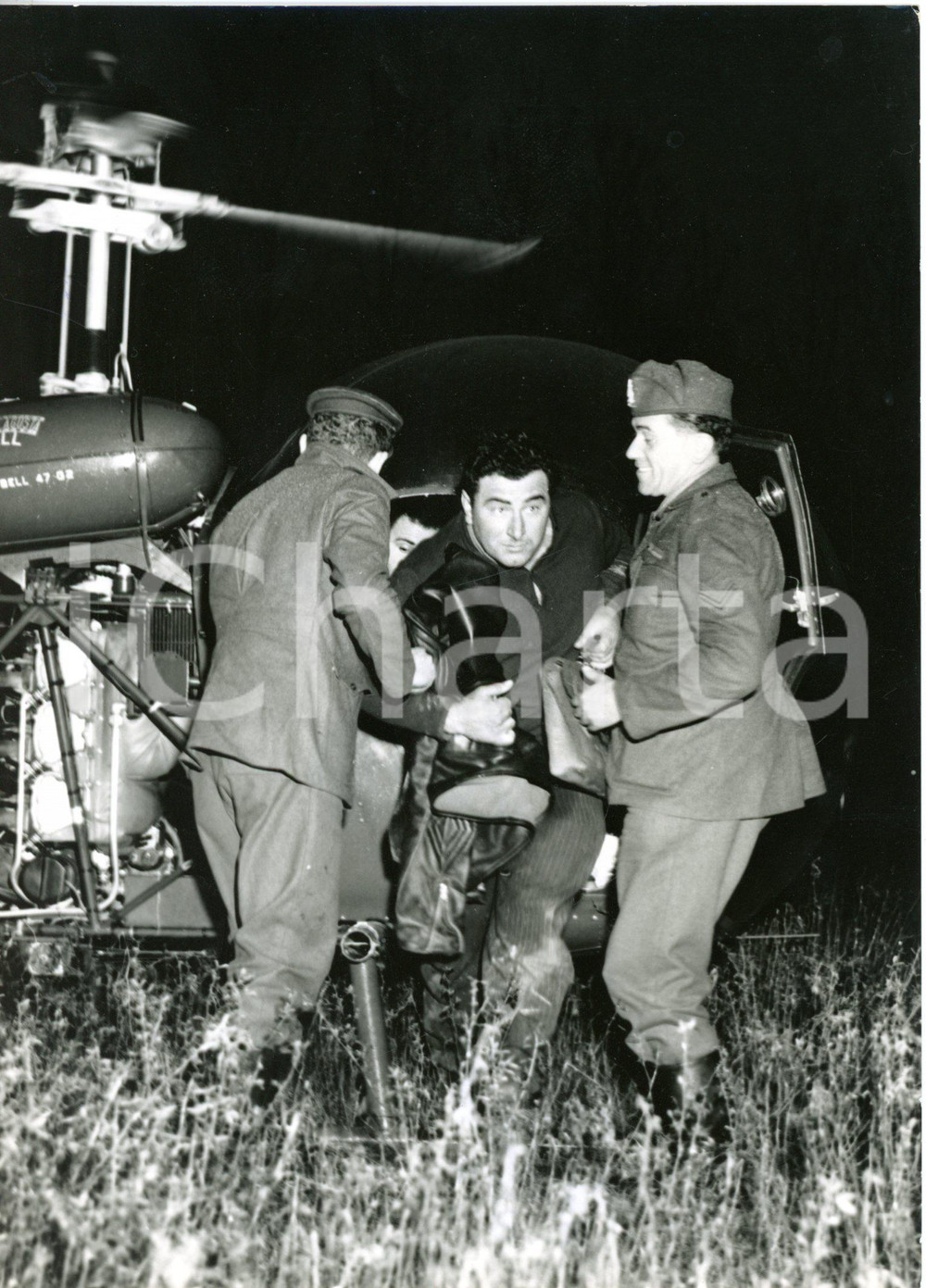 1960 TORTONA Piena torrente Scrivia - Salvataggio di un uomo intrappolato (2)