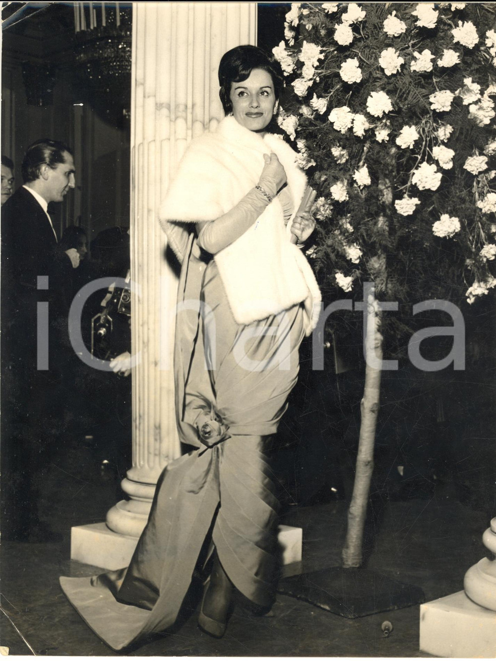 1959 MILANO Teatro alla Scala - Ljuba ROSA RIZZOLI all'inaugurazione *Foto 18x24